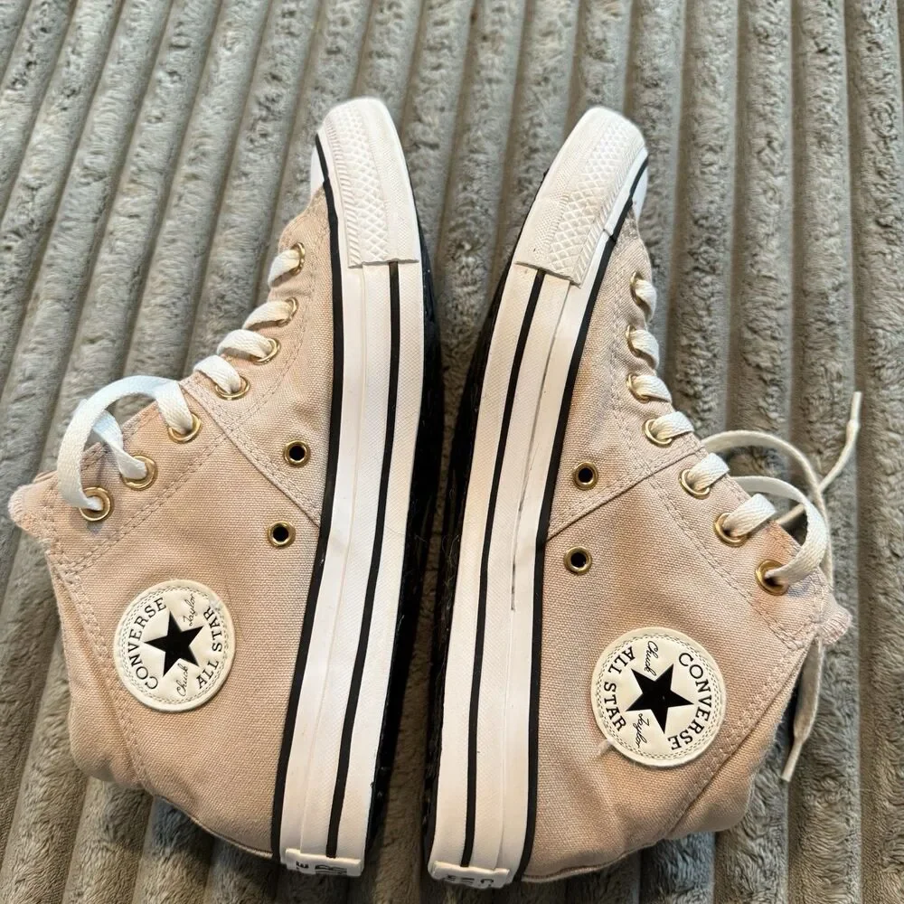 Converse All Star Chuck Taylor Mid Rose Gold US W 9 - EUR 40 Great Condition - Picture 4 of 10